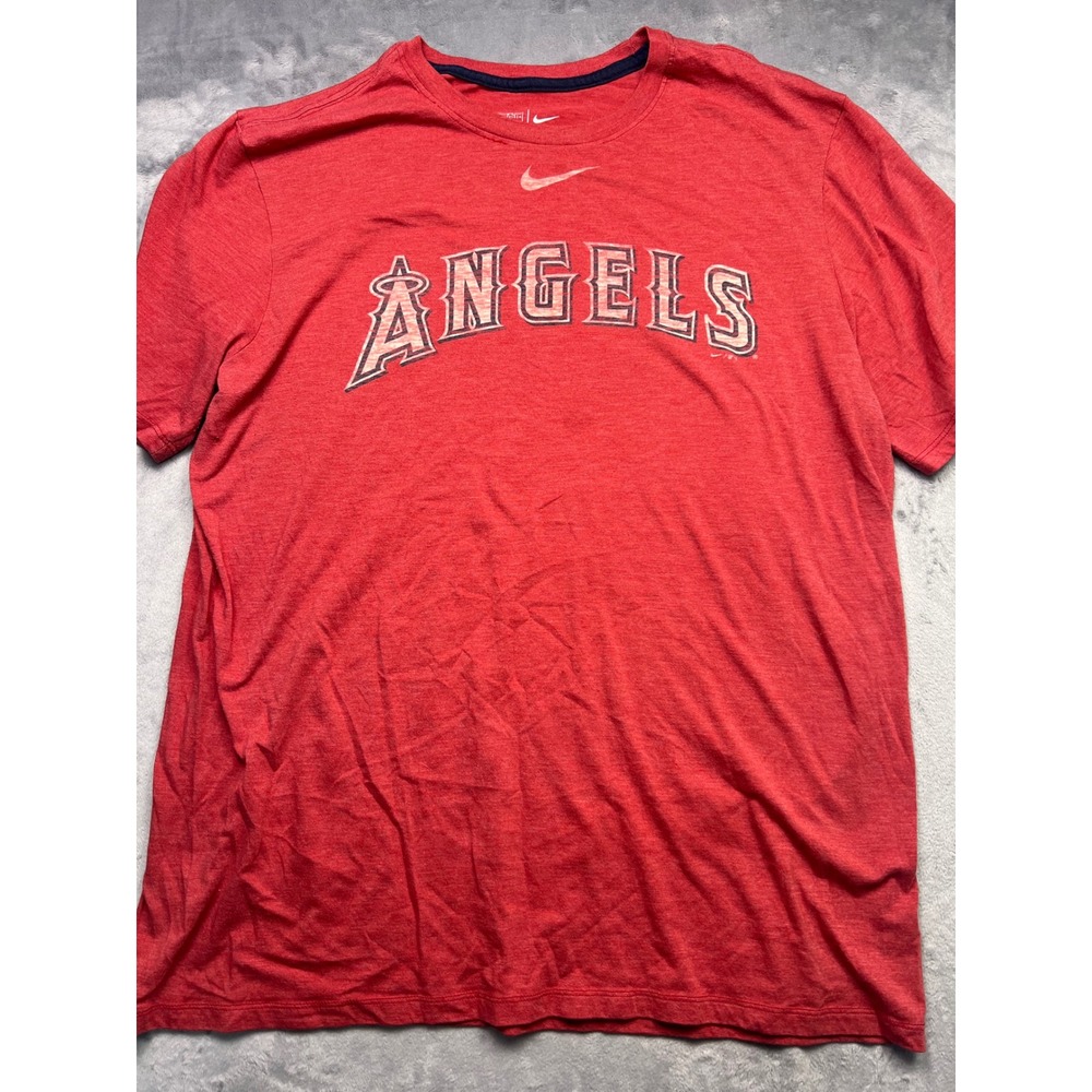Nike Los Angeles Angels MLB T-Shirt Mens XL Red Short Sleeve Graphic Tee